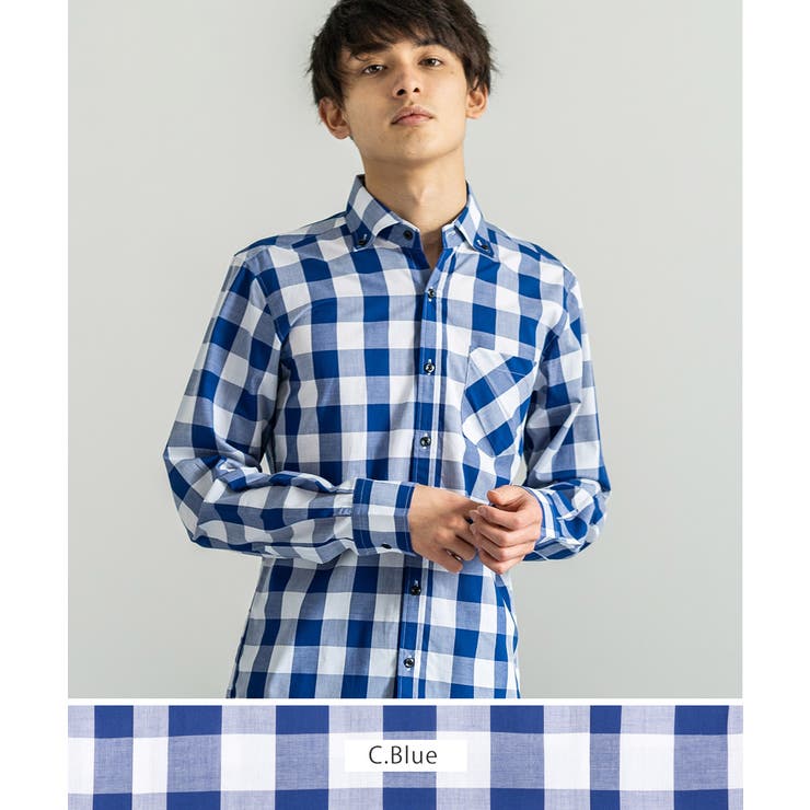 チェックシャツ メンズ ボタンダウン[品番：OE000000302]｜Rocky