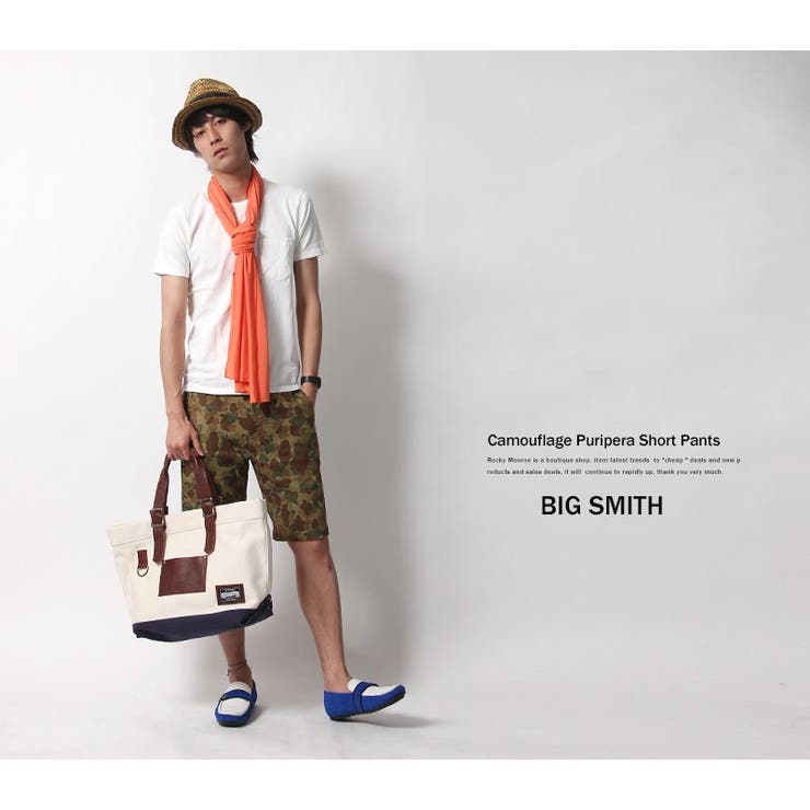 コットンリネンプリペラ素材カモ柄プリント迷彩ショートパンツ メンズ ハーフパンツ | Rocky Monroe | 詳細画像8 