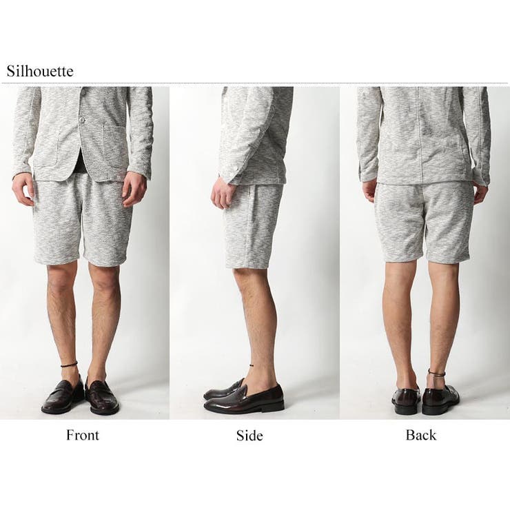 LISS リス】杢カット生地イージーショートパンツ メンズ[品番