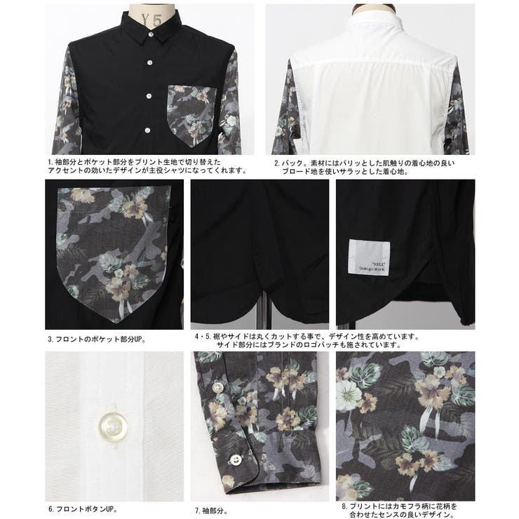 RhodolirioN◆長袖シャツ/1/ポリエステル/BRW/花柄/KM701 RODEO CROWNS WIDE BOWL | CHERISH ロングスリーブTシャツ (T