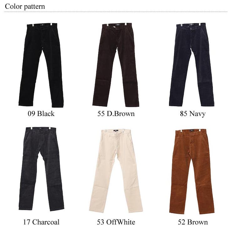 シンチバック14Wコーデュロイテーパードパンツ 無地 ワークパンツ[品番