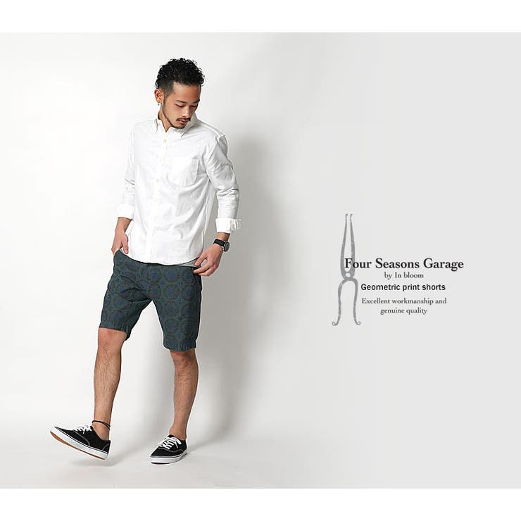 20AW ISSEY MIYAKE MEN 変形 総柄 幾何学 ハーフパンツ antiqua ANTIQUA GOLF×STCH 幾何学柄 ハーフパンツ メンズ 送料