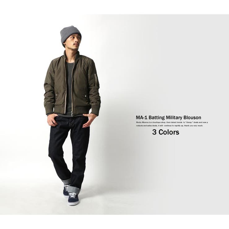 Ma 1中綿ダイヤキルティングミリタリーブルゾン メンズ 品番 Oe Rocky Monroe ロッキーモンロー のメンズ ファッション通販 Shoplist ショップリスト