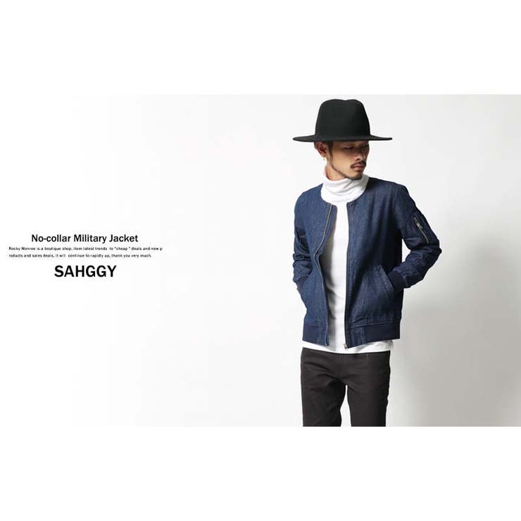 ノーカラーMA 1ジャケット メンズ[品番：OE000002688]｜Rocky