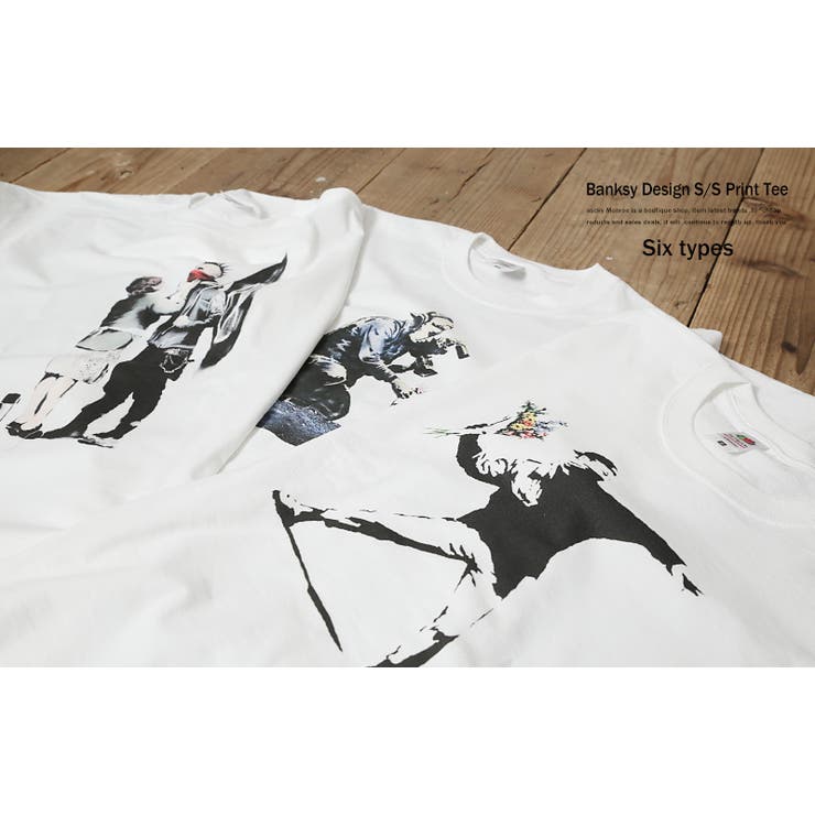 バンクシー banksy プリントTシャツ[品番：OE000003266]｜Rocky Monroe