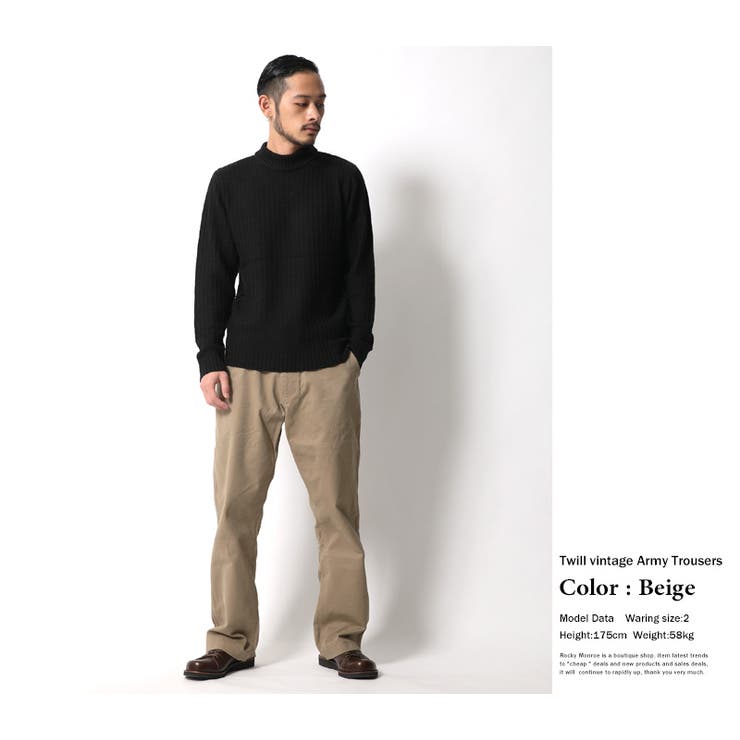 チノパン メンズ ワイド 品番 Oe Rocky Monroe ロッキーモンロー のメンズ ファッション通販 Shoplist ショップリスト