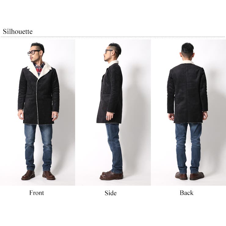 極美品/メンズティノラス ダブルチェスターコート フェイクムートン レザー L 極美品✨MEN'S TENORAS ファーコート フェイクムートン ボア - メルカリ