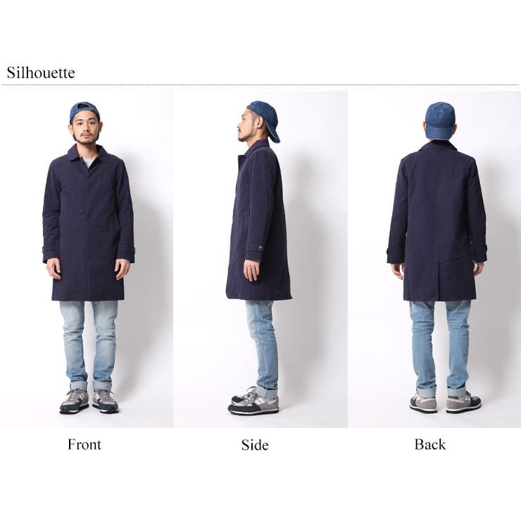 ステンカラーコート メンズ ボアライナー付き[品番：OE000003809