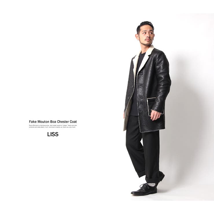 ボアコート メンズ フェイクムートン[品番：OE000003924]｜Rocky