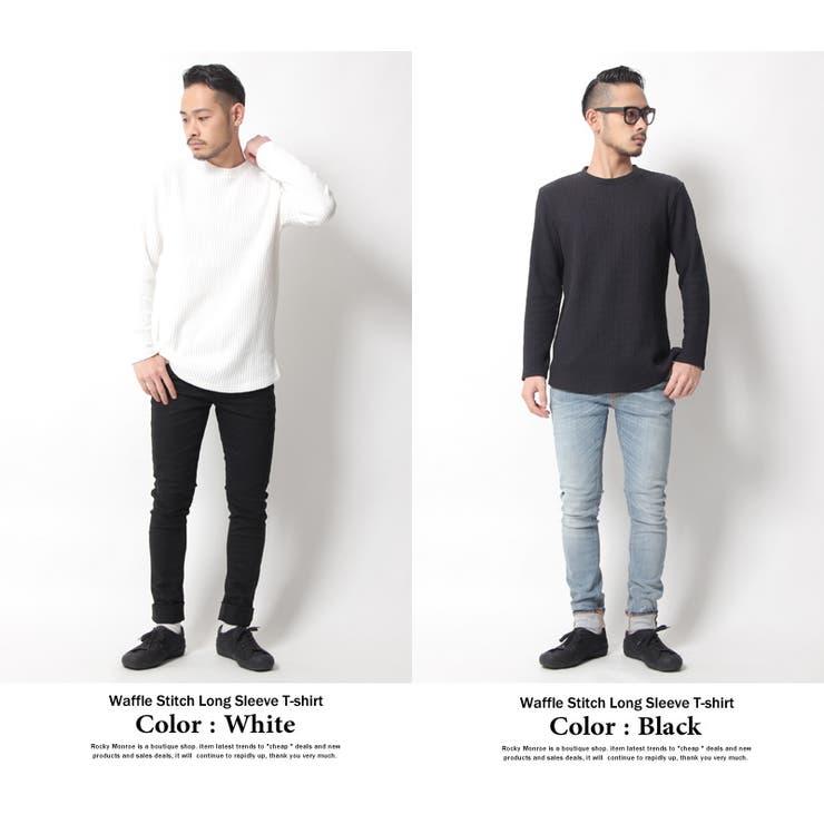 ワッフル ロンt メンズ 品番 Oe Rocky Monroe ロッキーモンロー のメンズ ファッション通販 Shoplist ショップリスト