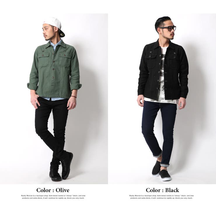 ミリタリーシャツ メンズ カーキ 品番 Oe Rocky Monroe ロッキーモンロー のメンズファッション通販 Shoplist ショップリスト