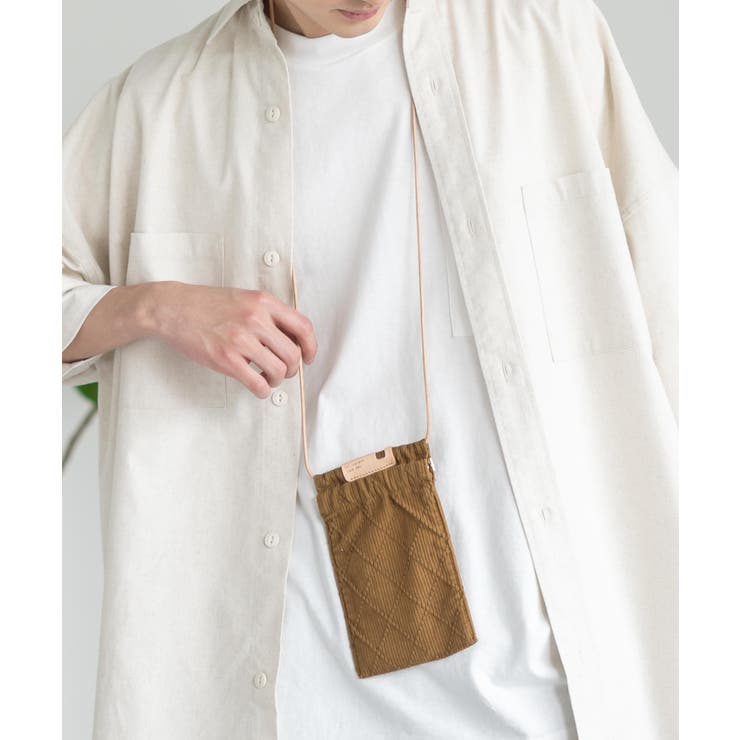 キャメル | ネックポーチ ショルダー ミニバッグ | Rocky Monroe