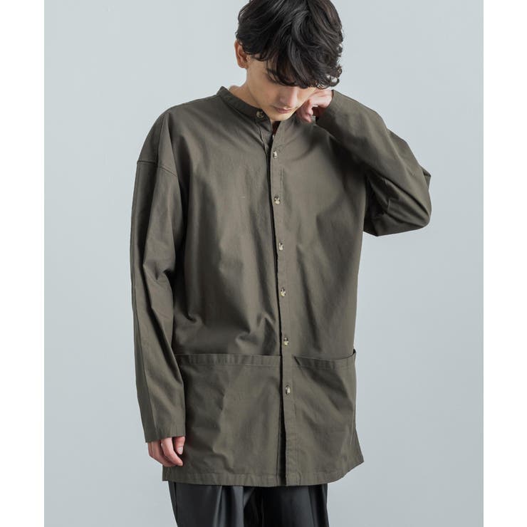 バンドカラーシャツ ガーデニングシャツ シャツコート 品番 Oe Rocky Monroe ロッキーモンロー のメンズ ファッション通販 Shoplist ショップリスト