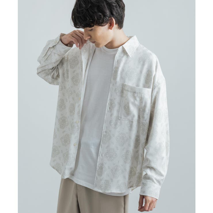 総柄シャツ 長袖 メンズ[品番：OE000006361]｜Rocky Monroe（ロッキー