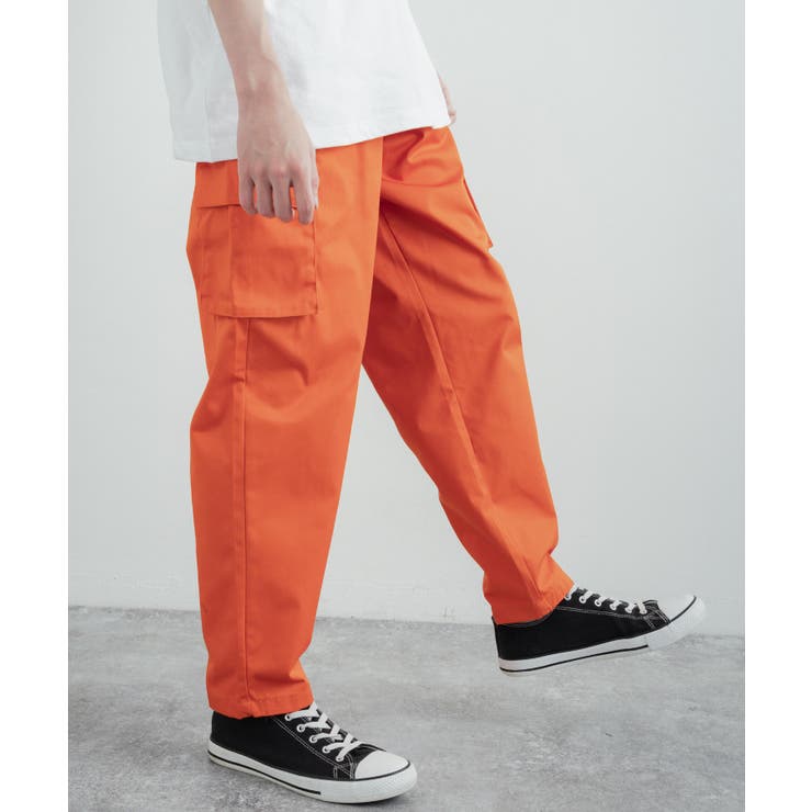 shein カーゴパンツ オレンジ ふさわしかっ