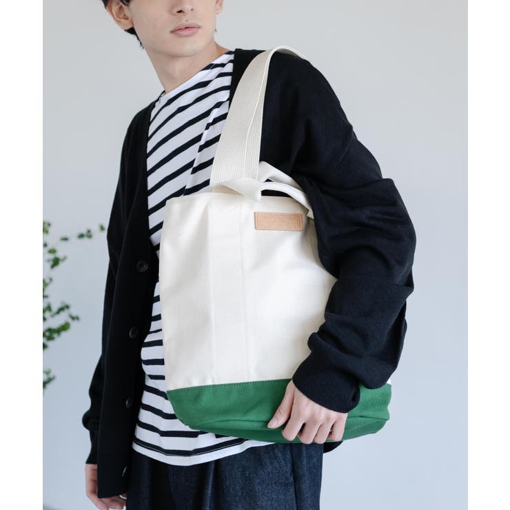 キナリ×グリーン | トートバッグ メンズ レディース | Rocky Monroe