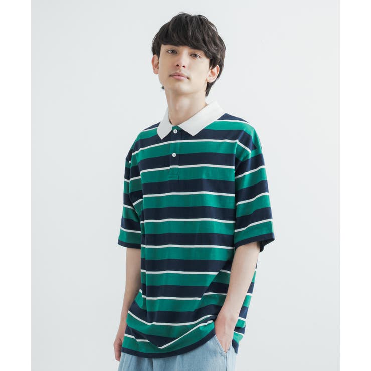 ボーダーポロシャツ メンズ レディース[品番：OE000006702]｜Rocky