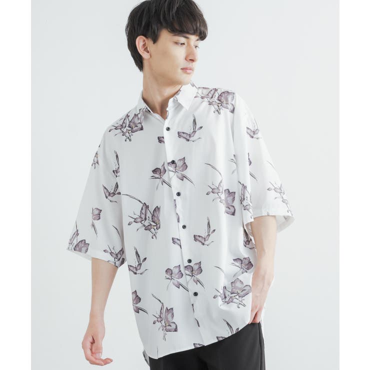 総柄シャツ 半袖 メンズ[品番：OE000006722]｜Rocky Monroe（ロッキー