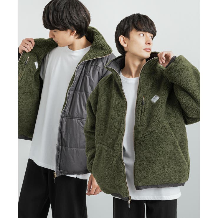 リバーシブルボアジャケット 2WAY中綿ブルゾン KRIFF[品番