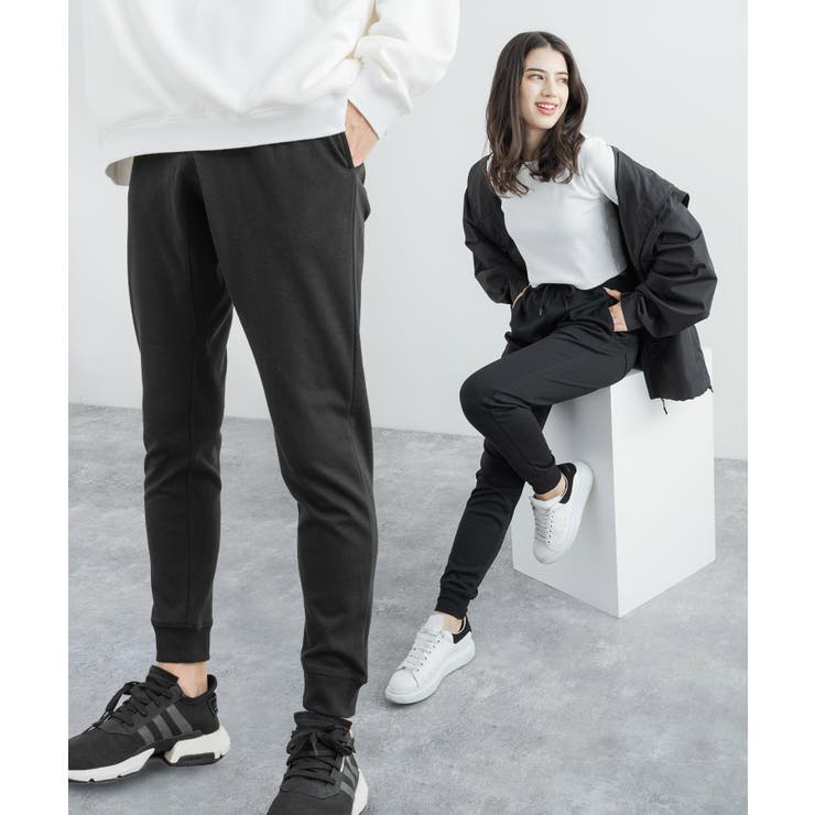 (無地)ブラック | ジョガーパンツ サイドライン トラックパンツ | Rocky Monroe