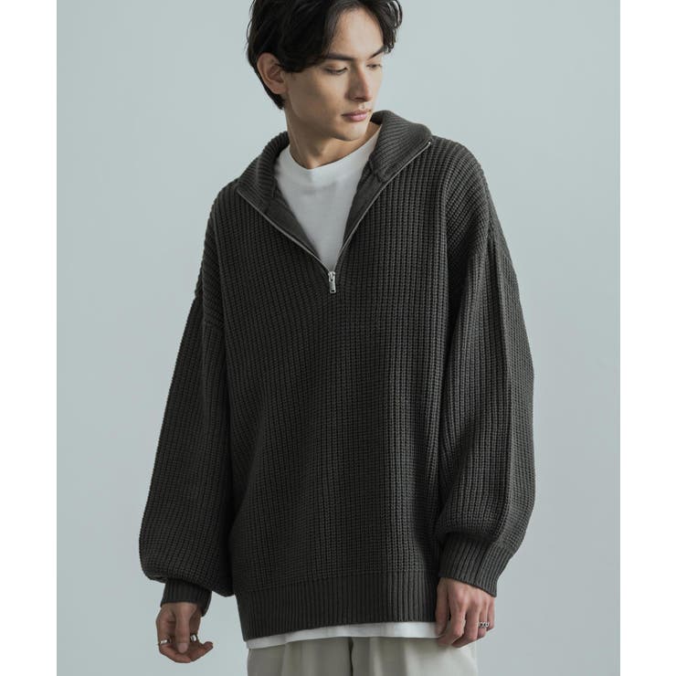 Rocky Rabbit タグ付き ハーフジップ 長袖 ニット セーター ハーフ