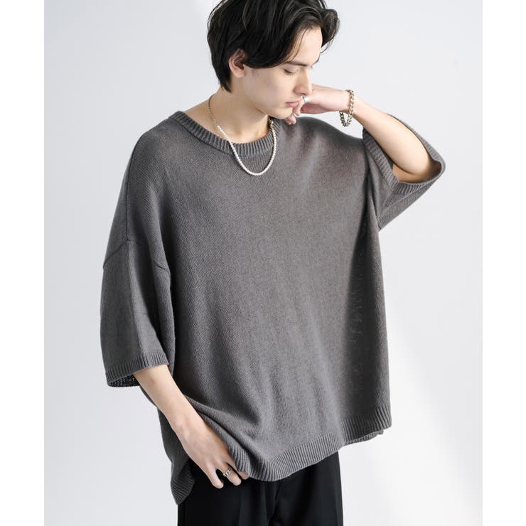 PESERICO 半袖ニット ニットセーター サマーニット 半袖[品番：OE000007248]｜Rocky