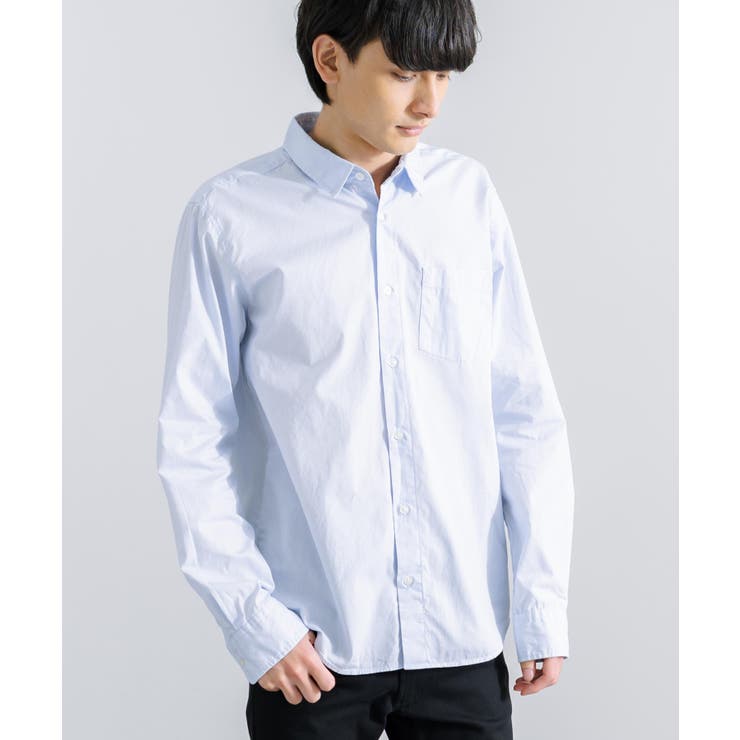 【オシャレ☆JPRESS コラボ☆】ネイビー　チェックシャツ　サイズ11
