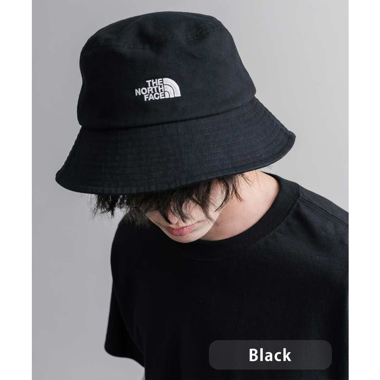 ブラック | THENORTHFACE バケットハット ロゴ刺繍 | Rocky Monroe