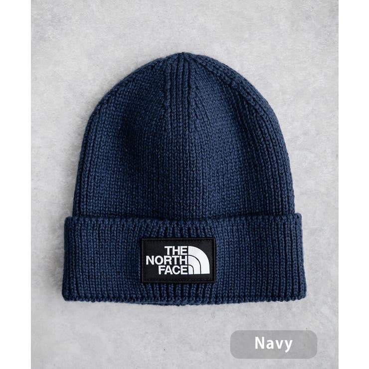 ネイビー | THENORTHFACE ロゴボックスカフビーニー ニット帽 | Rocky Monroe
