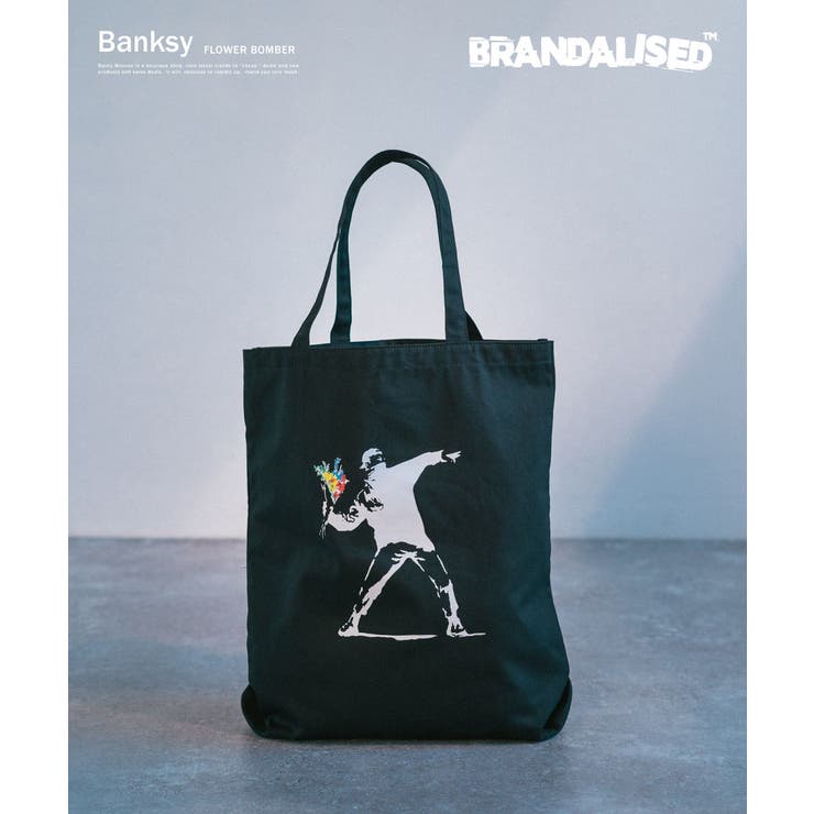 安価 ワタナベ BRANDALISED トートバッグ BATB-01 【Flower Bomber】【BANKSY その他