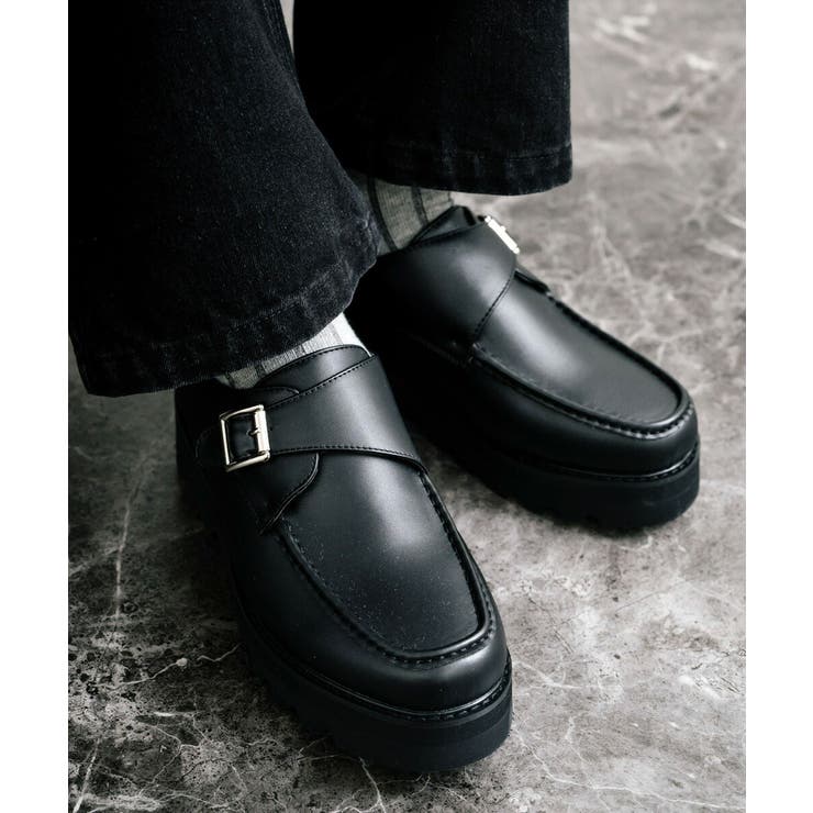 モカシンシューズ タンクソール フェイクレザー | Rocky Monroe | 詳細画像3 