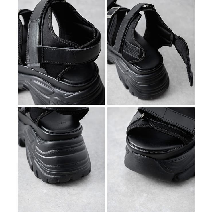 ストラップサンダル 9cmハイソール フェイクレザー | Rocky Monroe | 詳細画像17 