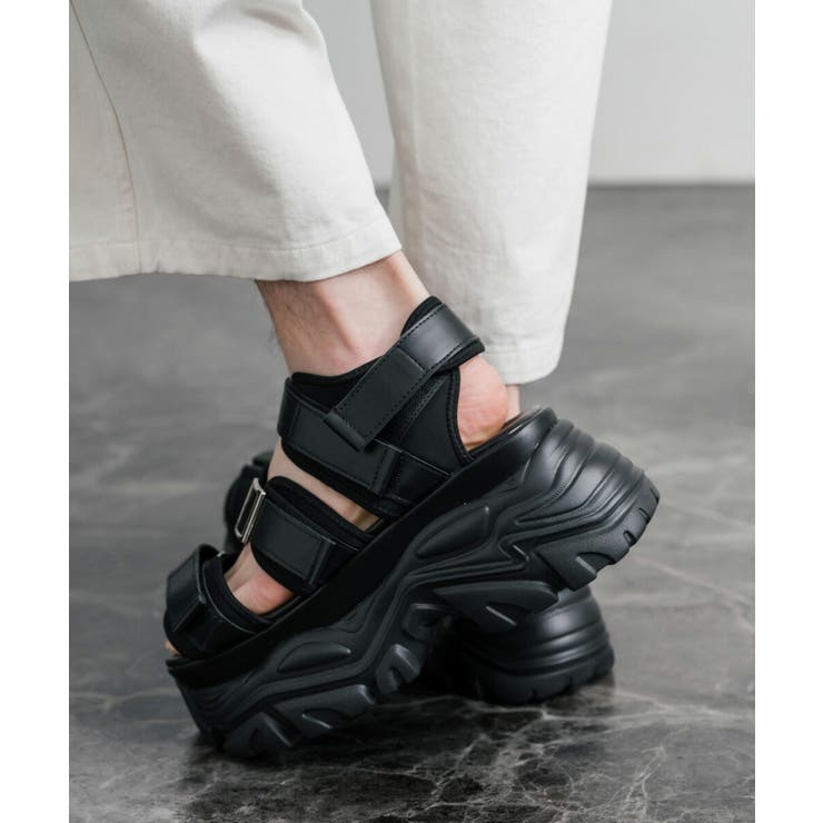 ストラップサンダル 9cmハイソール フェイクレザー | Rocky Monroe | 詳細画像3 