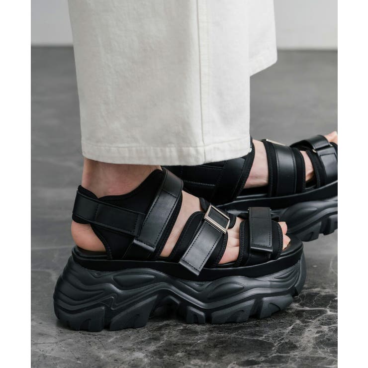 ストラップサンダル 9cmハイソール フェイクレザー | Rocky Monroe | 詳細画像4 