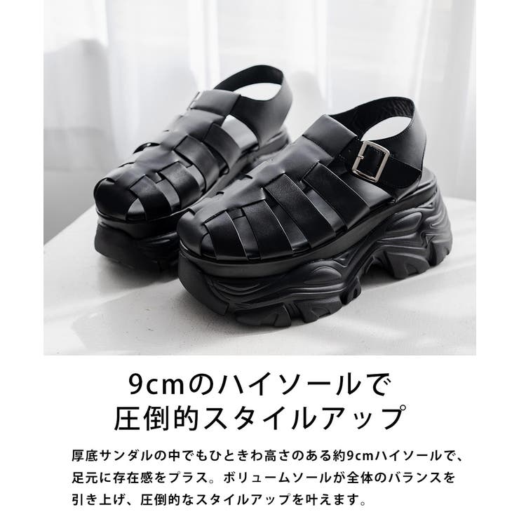 グルカサンダル 9cmハイソール 厚底 | Rocky Monroe | 詳細画像13 