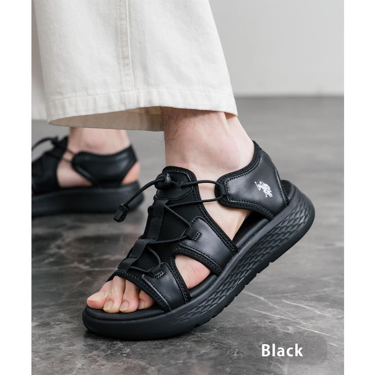 ブラック | USPOLOASSN スニーカーサンダル 厚底 | Rocky Monroe