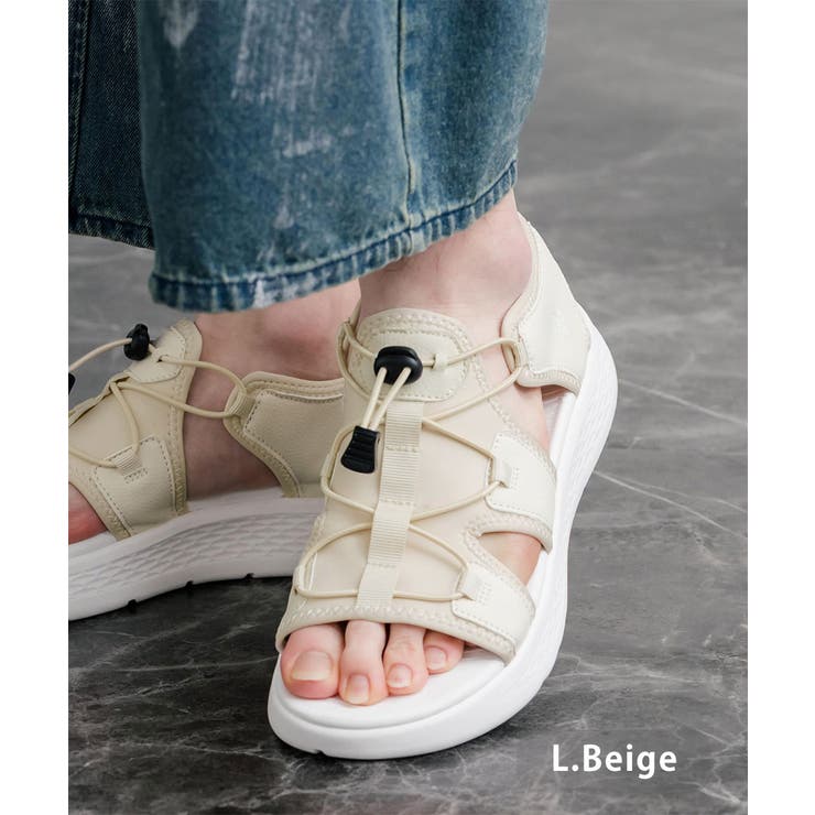 L.ベージュ | USPOLOASSN スニーカーサンダル 厚底 | Rocky Monroe