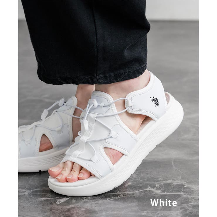 ホワイト | USPOLOASSN スニーカーサンダル 厚底 | Rocky Monroe