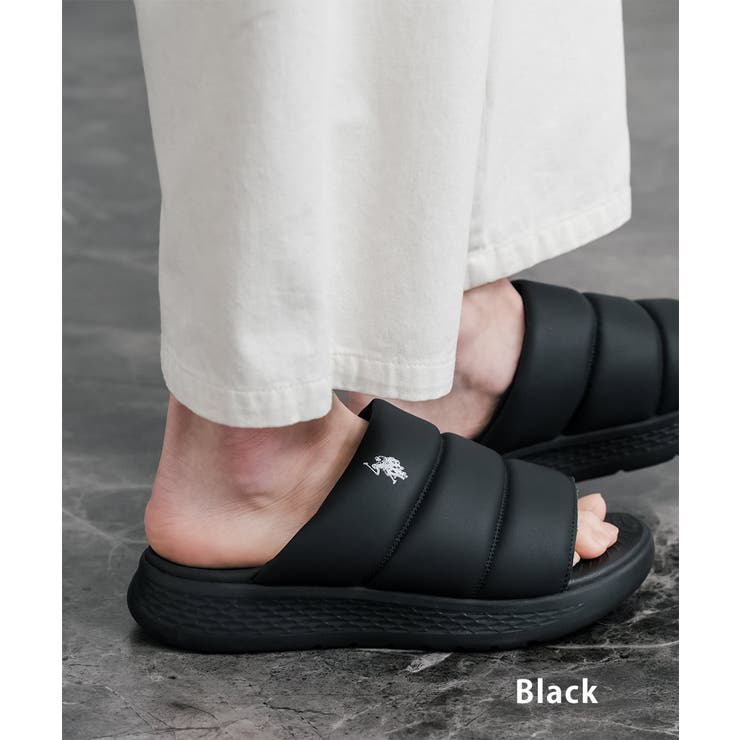 ブラック | USPOLOASSN スライドサンダル 厚底 | Rocky Monroe