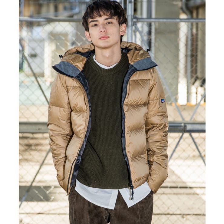 NANGA ナンガ ダウンジャケット MA-1 ブルゾン ノーカラー カーキ