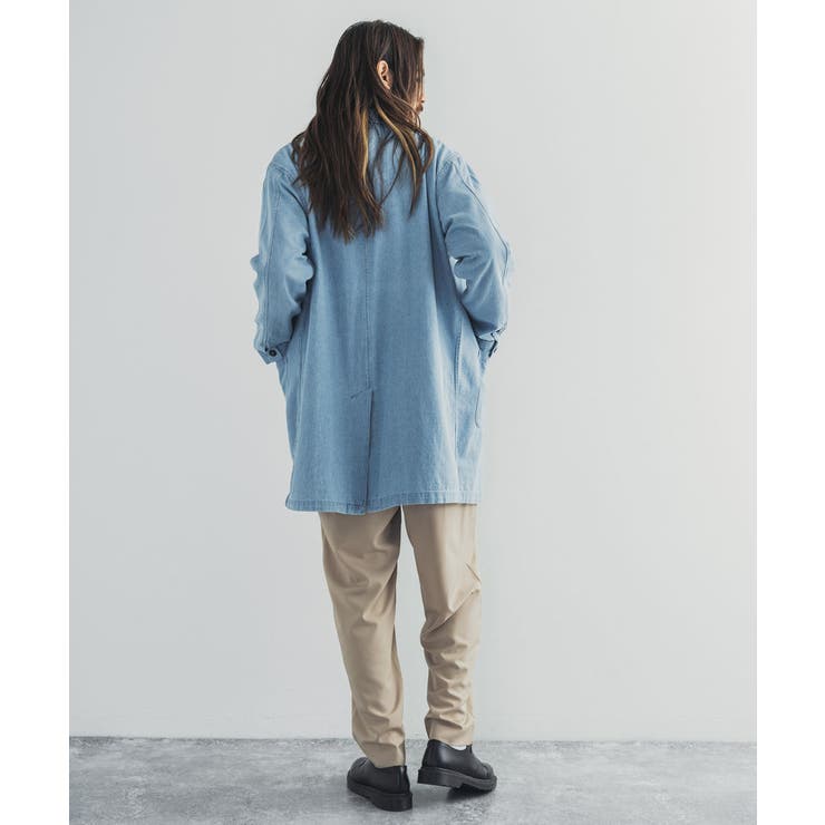 ビンテージ　デニムショップコート Denim＆Co】90s～00s デニムコート ショップコート Sサイズ相当