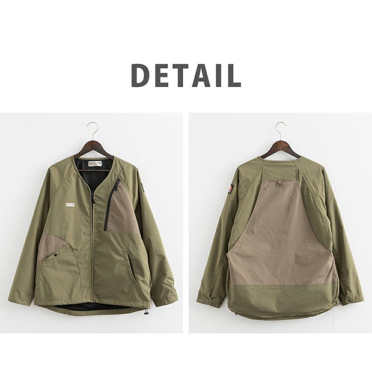 【上品】 ノーカラージャケット メンズ レディース[品番：OE000006355 Mサイズ