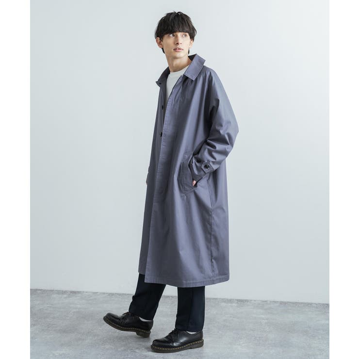 ！ロッキーです！ストレッチ　ステンカラーコート 黒 L M2313750 ロッキーです！ストレッチ ステンカラーコート 黒 L M2313750
