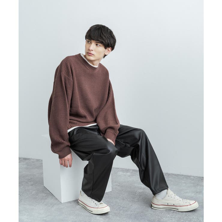 crewre◆ニット・セーター(厚手)/3/ナイロン/IVO/cr24aw09063 crewre◇ニット・セーター(厚手)/3/ナイロン/IVO/cr24aw09063