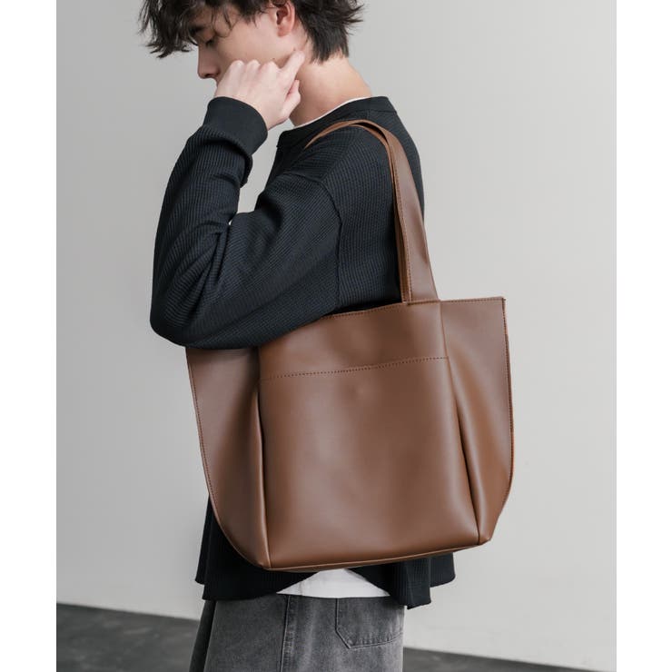 ダークブラウン | トートバッグ 肩掛け ポーチ | Rocky Monroe