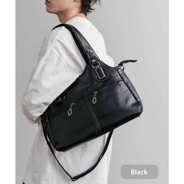 ブラック | ショルダーバッグ トート 2WAY | Rocky Monroe