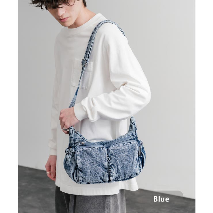 ブルー | ショルダーバッグ ヴィンテージ デニム | Rocky Monroe