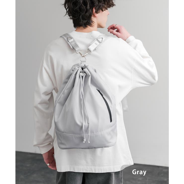 グレー | ショルダーバッグ リュックサック 2WAY | Rocky Monroe