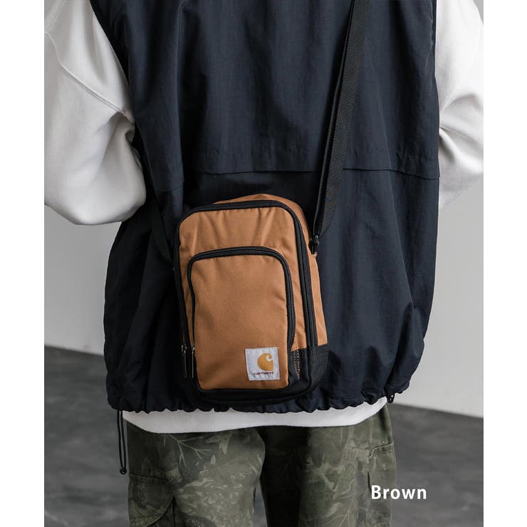 ブラウン | Carhartt ショルダーバッグ 斜め掛け | Rocky Monroe