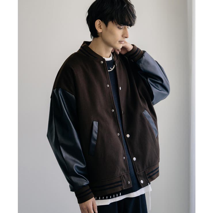 ウール生地 スタジャンスタジャン メンズ ウールテック[品番